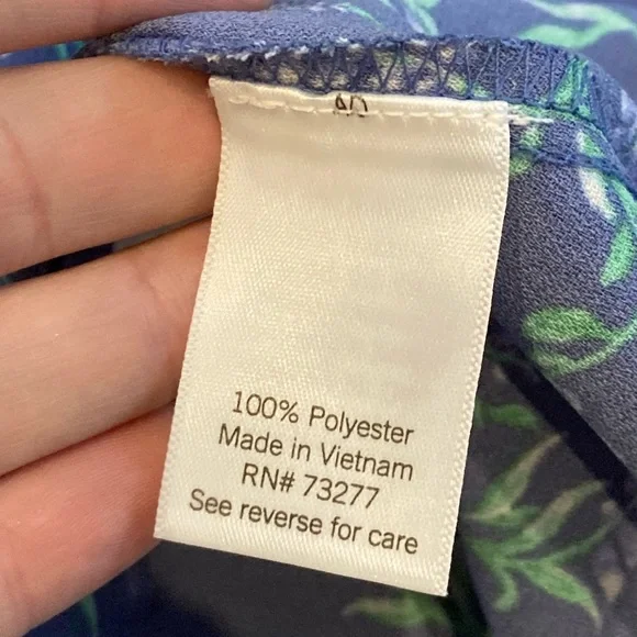 LC Lauren Conrad Blue Floral Skater Skirt - Picture 4 of 5